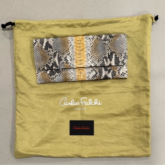 Carlos Falchi Python Clutch Bag - Picture 13 of 13